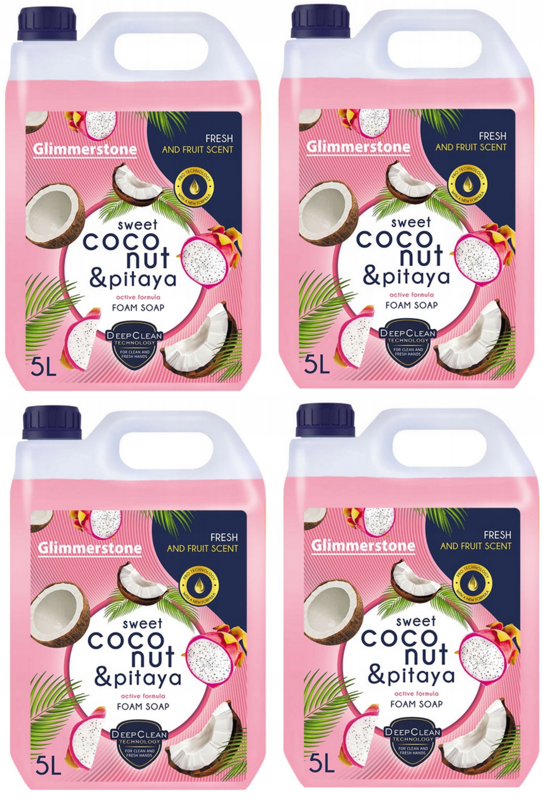 Levně Pěnové mýdlo do dávkovačů na napěnění čerstvého kokosu a pitahaya 20 l