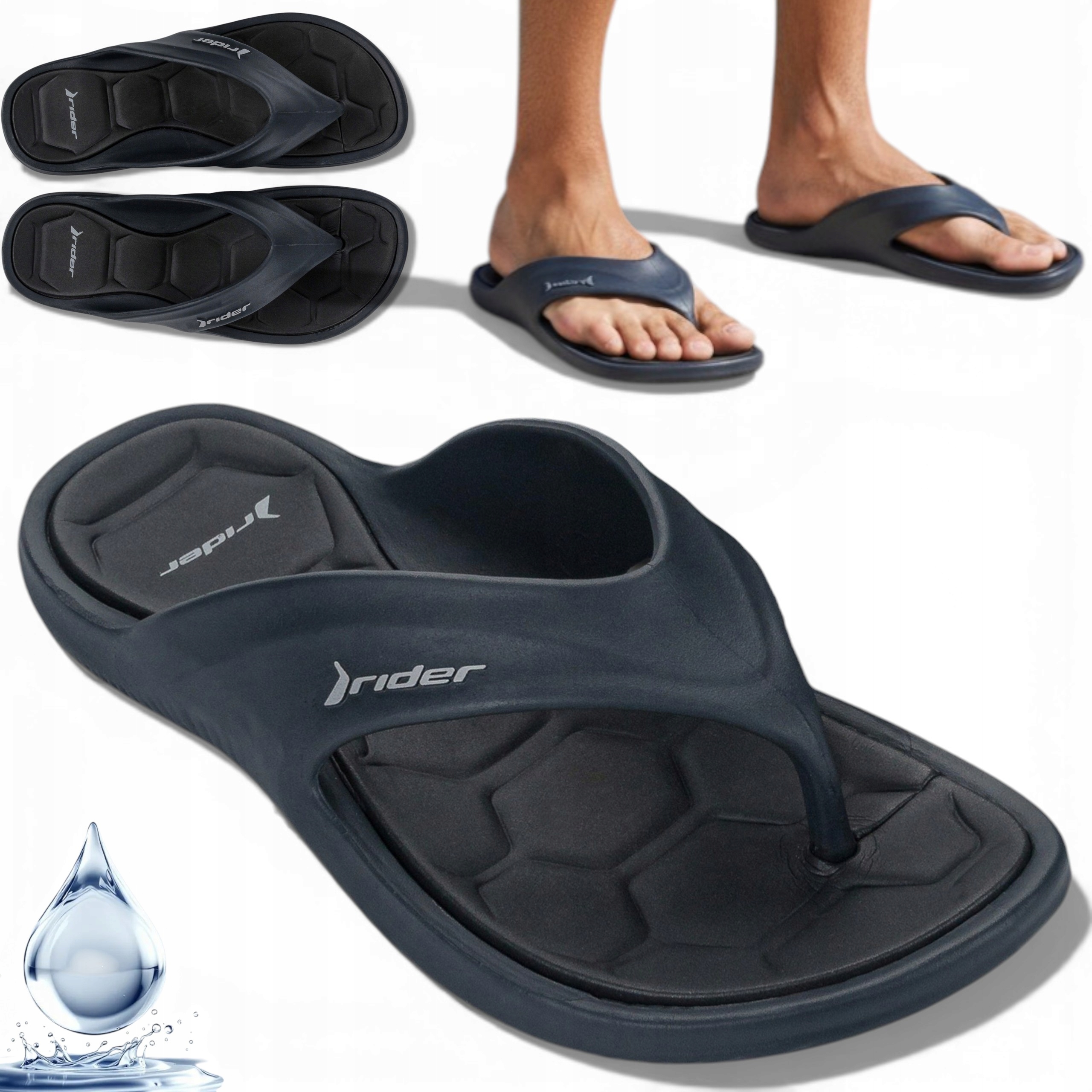 43 Rider Pánské žabky do bazénu plážové protiskluzové nazouváky domácí panenky