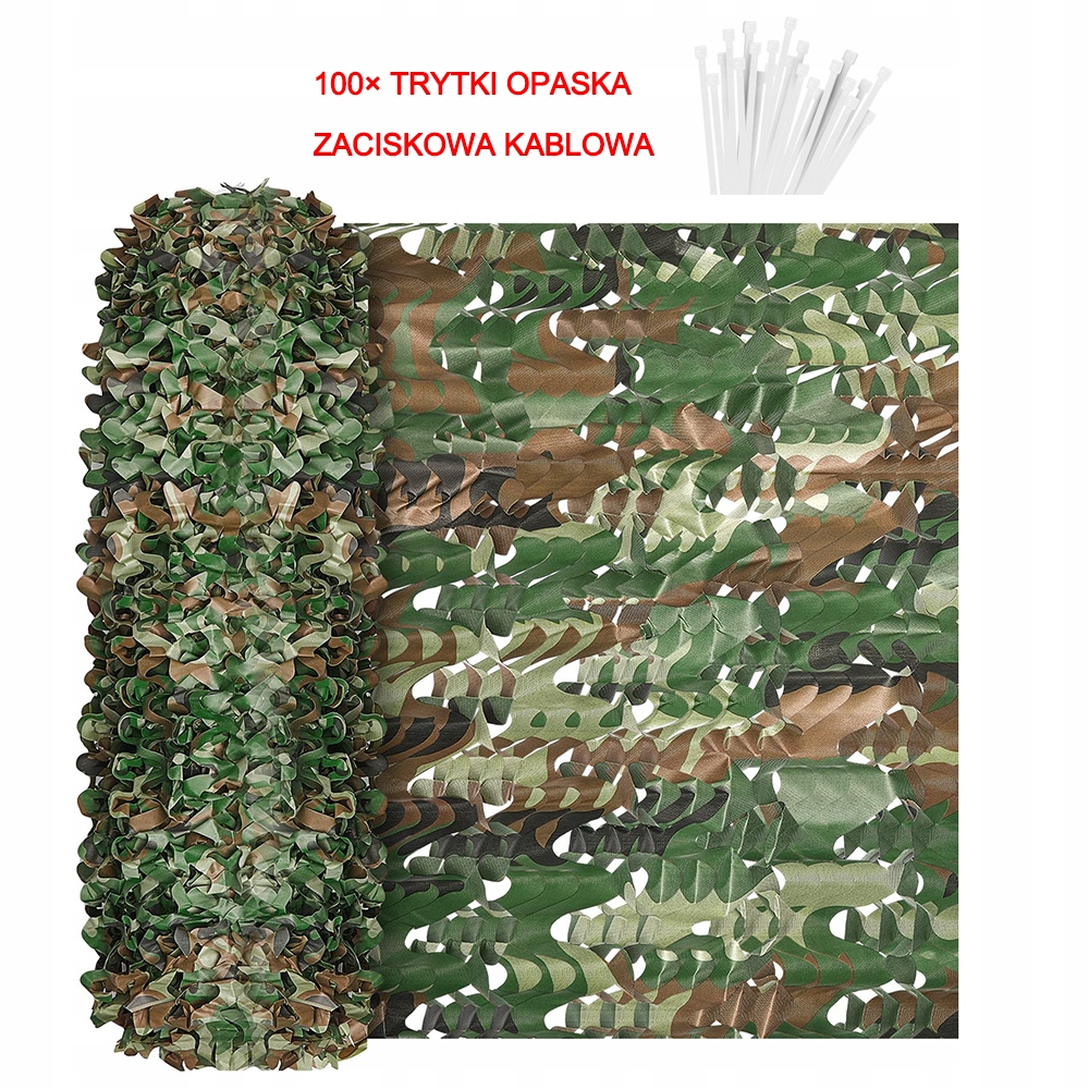 Siatka Maskująca Wojskowa Ogrodowa 1,5x20m Xgetop Camo