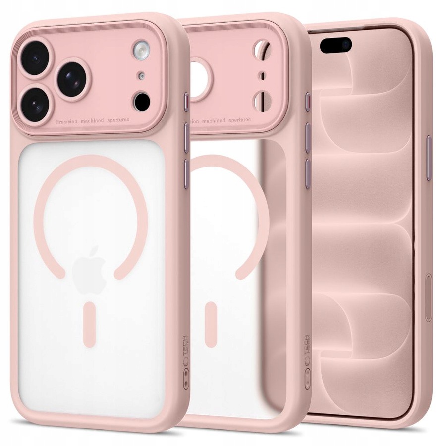 Tech-Protect Magpeak Magsafe CC do iPhone 18 Pro Max / 17 Pro Max Różowy Mat