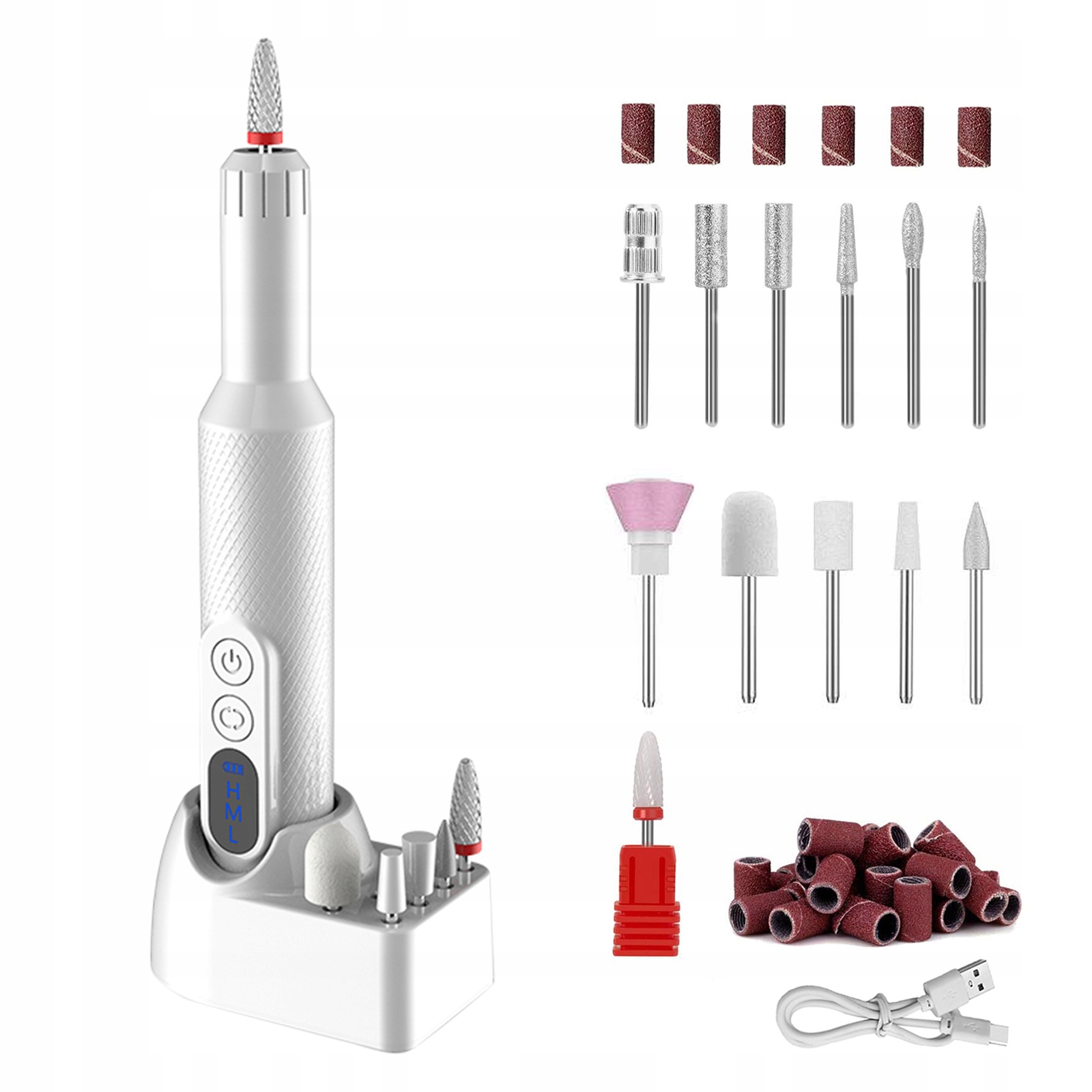 Frézka Na Nehty Manikúra Pedikúra Profesionální Akumulační Sada 18000 Rpm