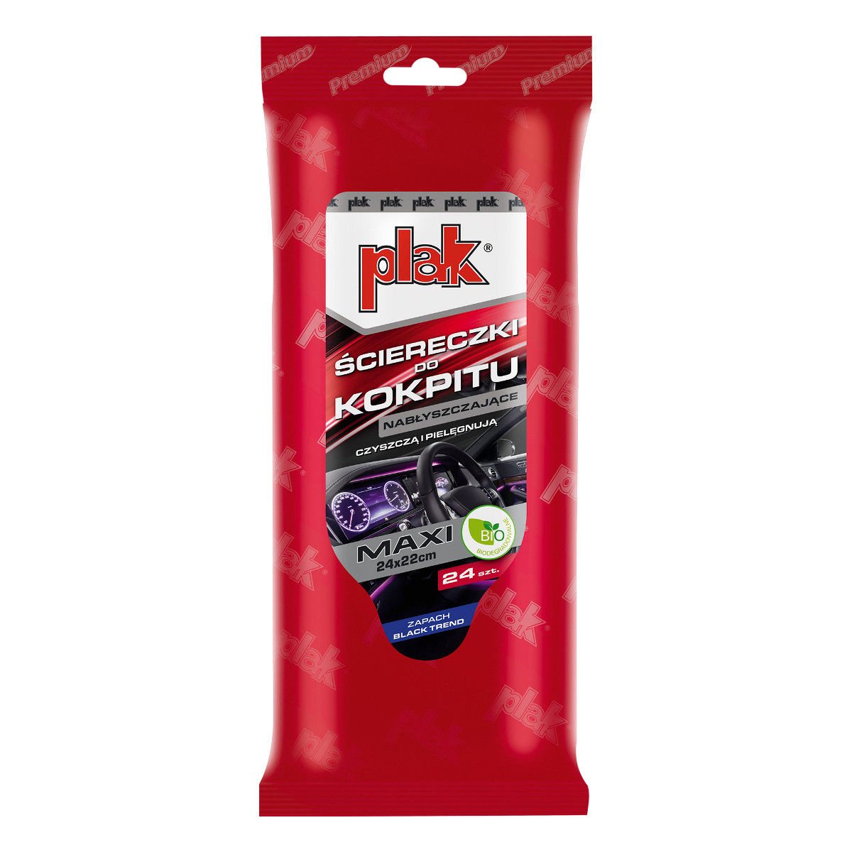 

Plak ścierki do kokpitu nabłyszczające Maxi Black