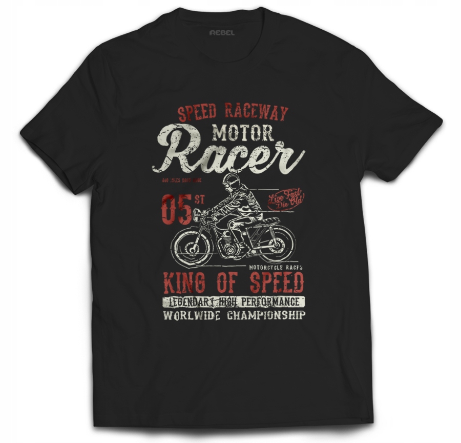 

Tshirt motocykl motor motocyklista king speed 3XL