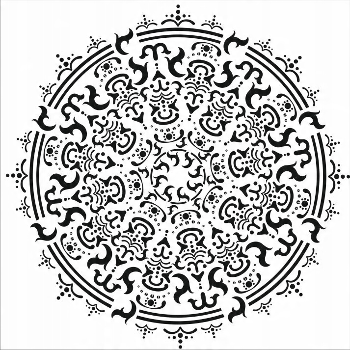 

Szablon malarski, szablon do malowania, Mandala
