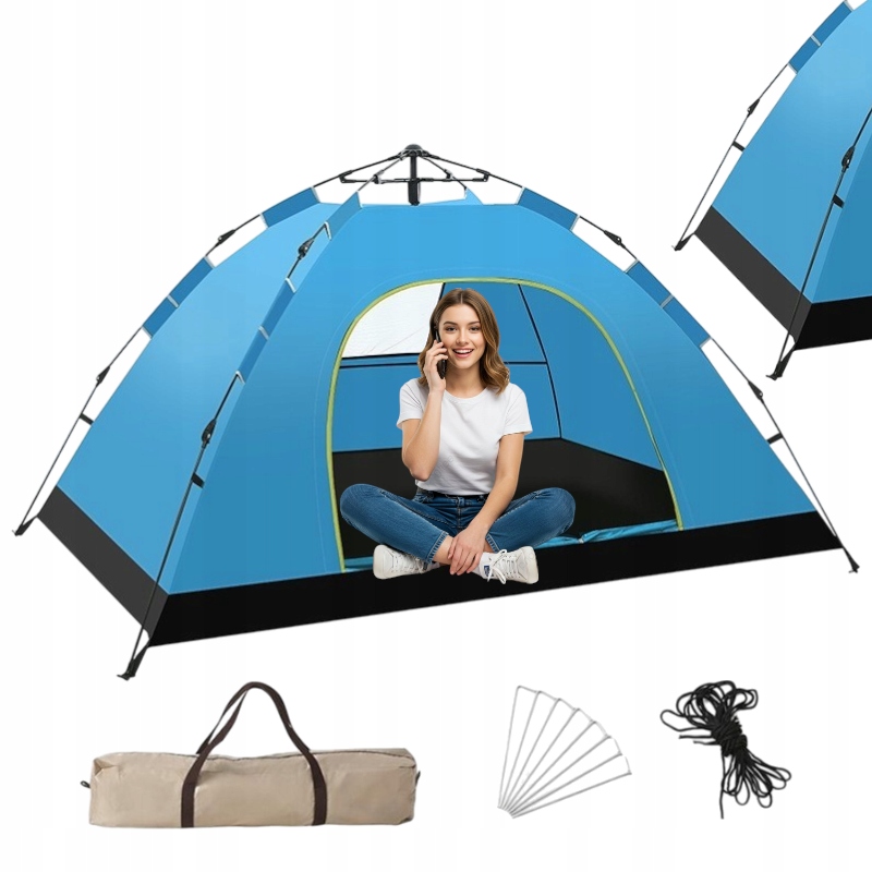 Namiot Kempingowy Namiot Turystyczny 2-3 Osobowy Namiot Kempingowy Składany