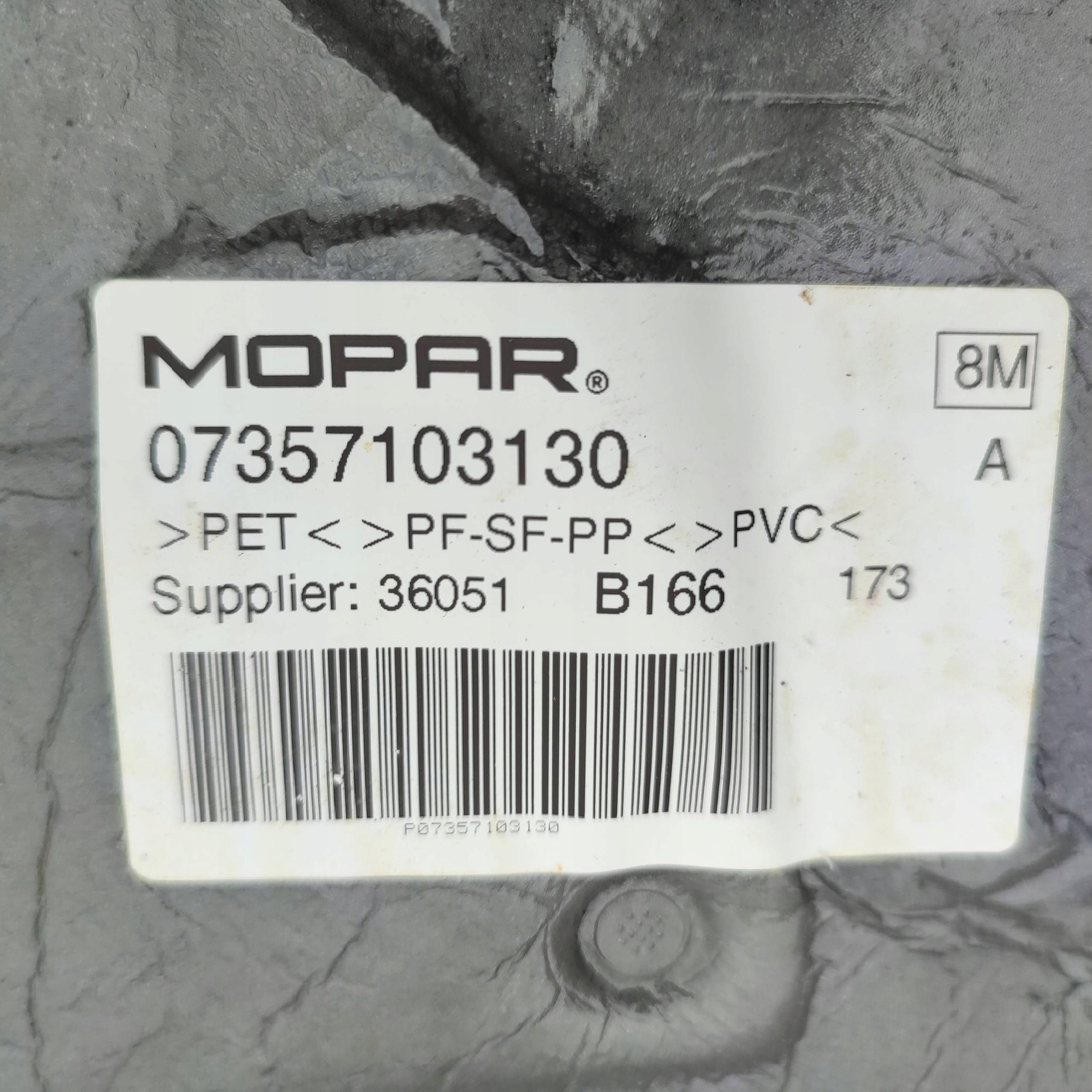 mats floor front front side right Fiat 500X 07357103130