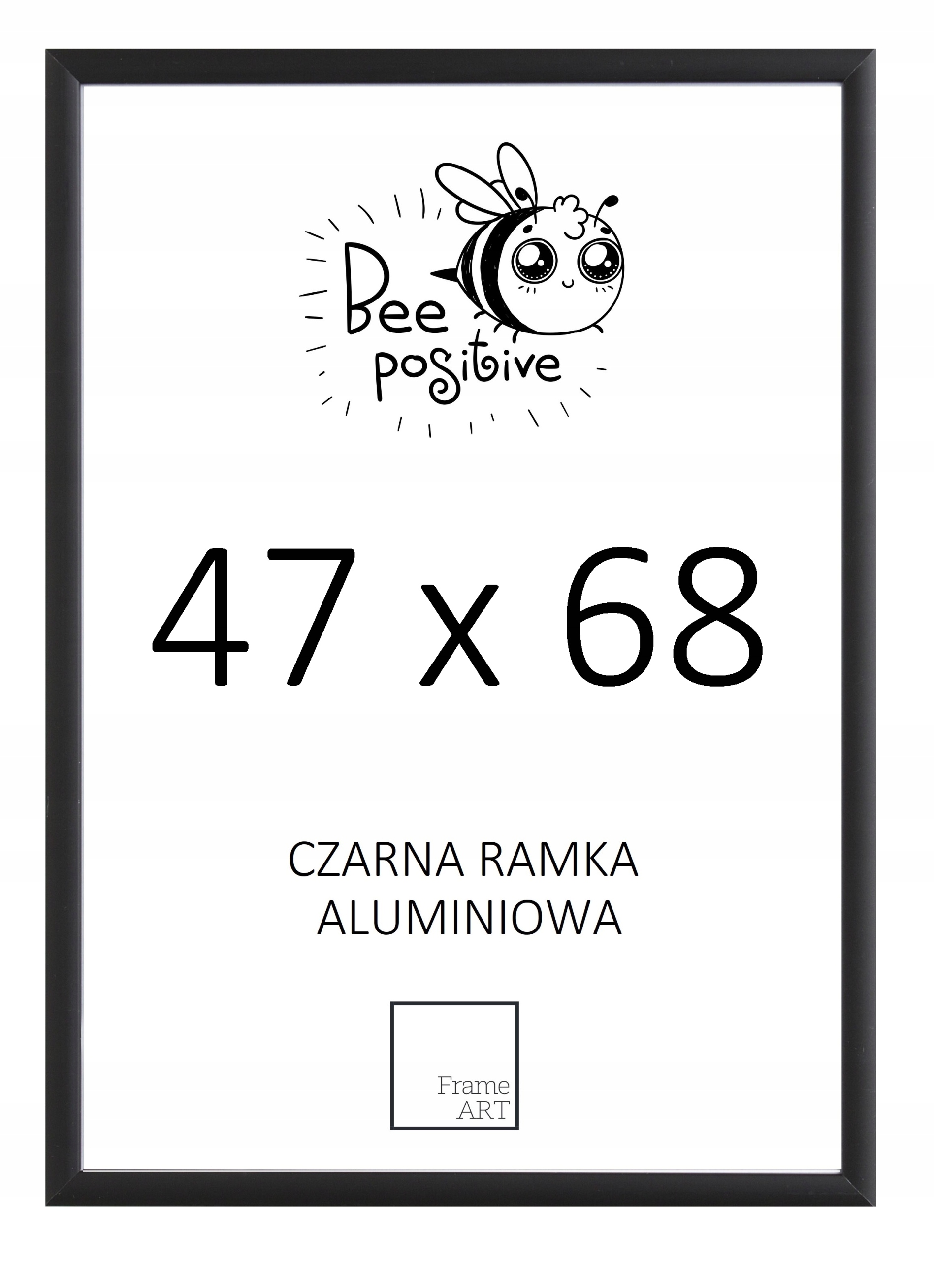 

Czarna Rama Aluminiowa 47x68 Plakat 68x47 Zdjęcie