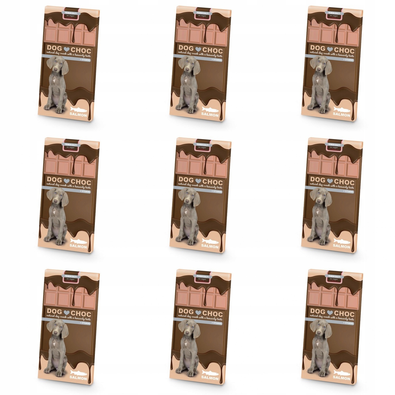 Levně Duvo+ Dog Čokoláda Dog Chocolate Losos 9x100g