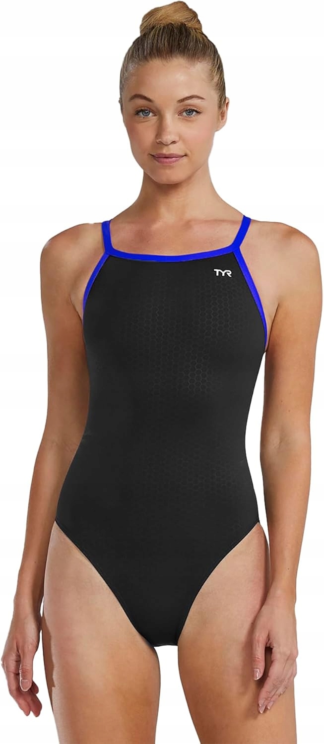 Strój kąpielowy Tyr Hexa Diamondfit czarny niebieski rozmiar Xs