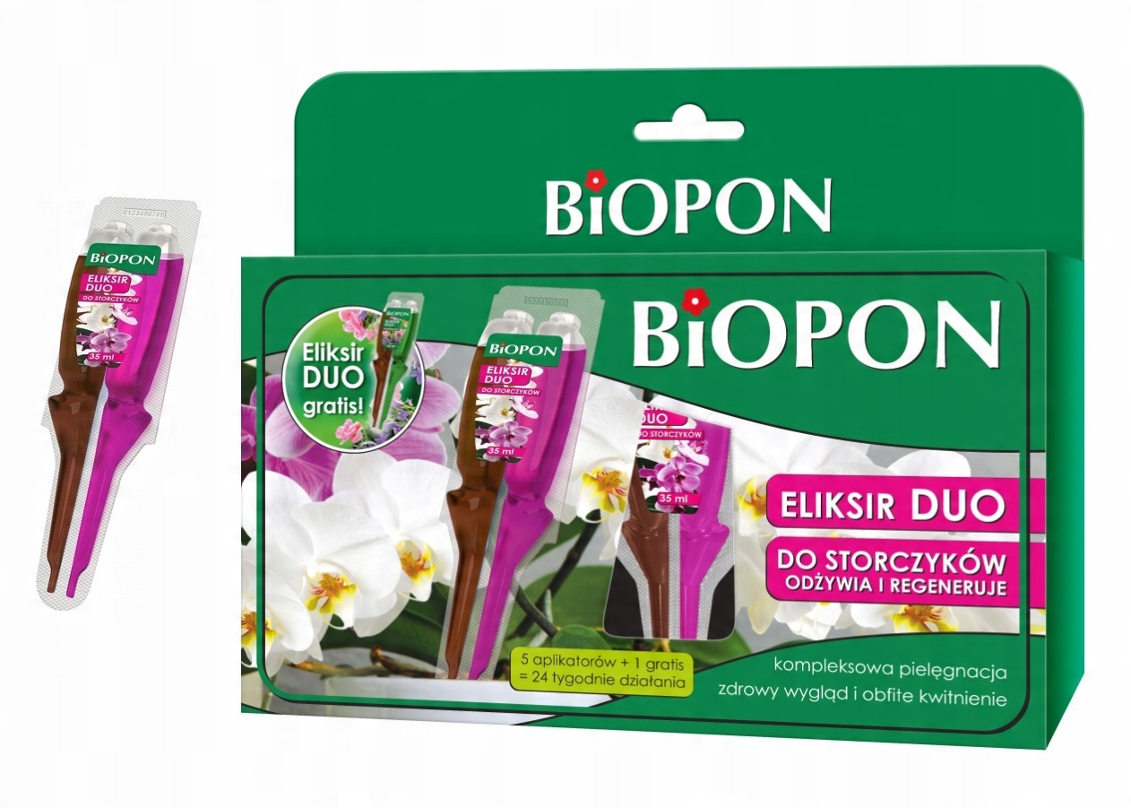 

Biopon Nawóz Eliksir Duo Storczyki Zestaw 5+1