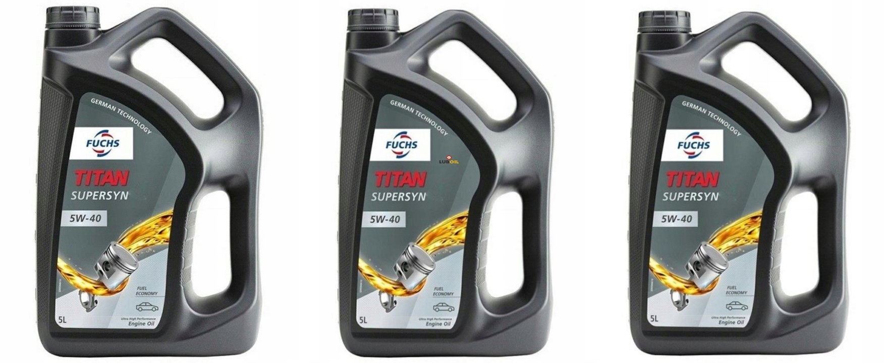 OLEJ FUCHS TITAN SUPERSYN 5W-40 5L x3