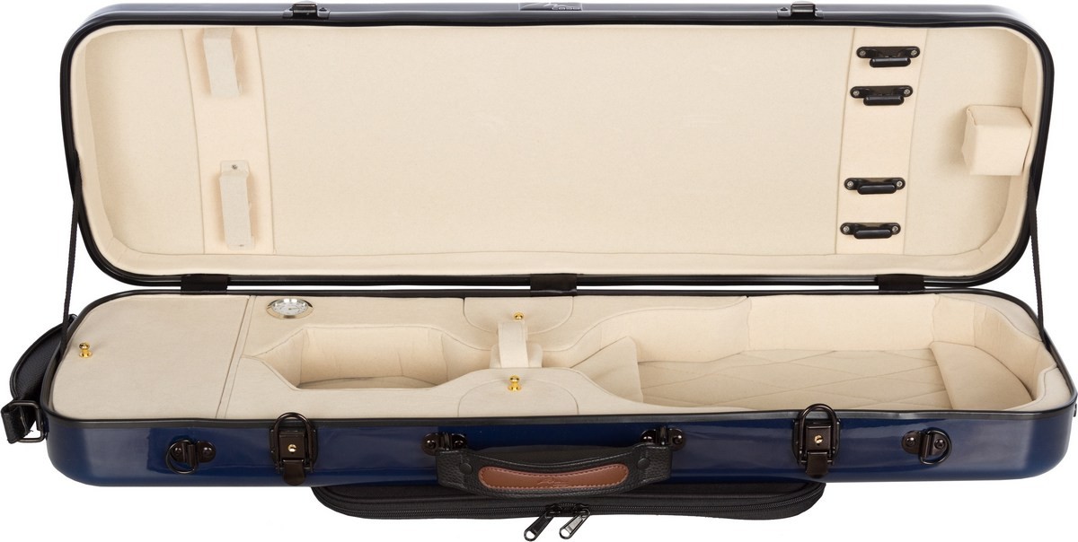 Houslový obal na housle 4/4 Oblong M-case Tmavě modrý krémový