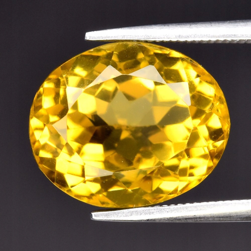 Přírodní citron 7,65 ct Brazílie 13x11 mm video GCT2331
