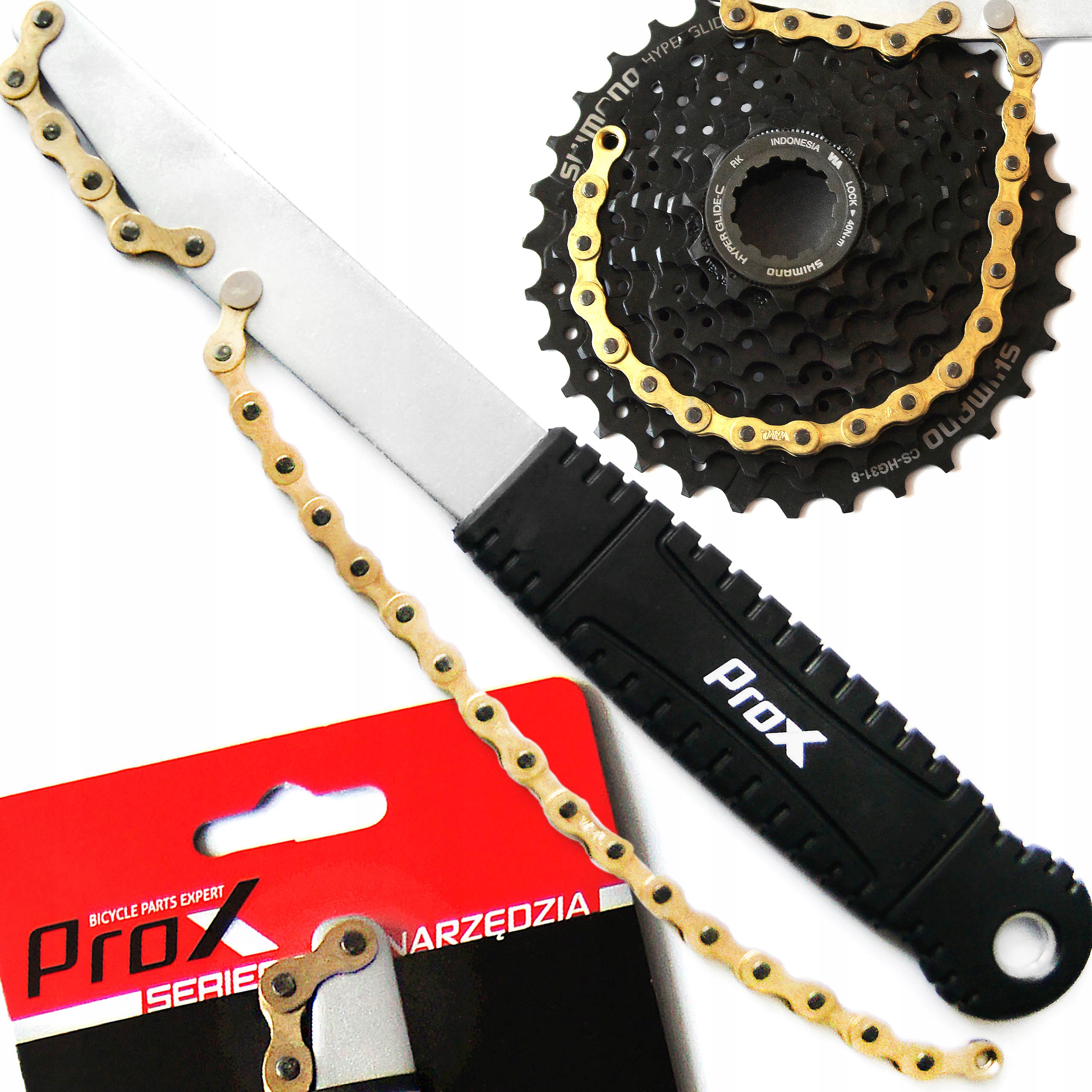 Prox RC-AF862 Złoty Klucz Bat Trzymania Kaset Bacik Do Odkręcania Zębatek
