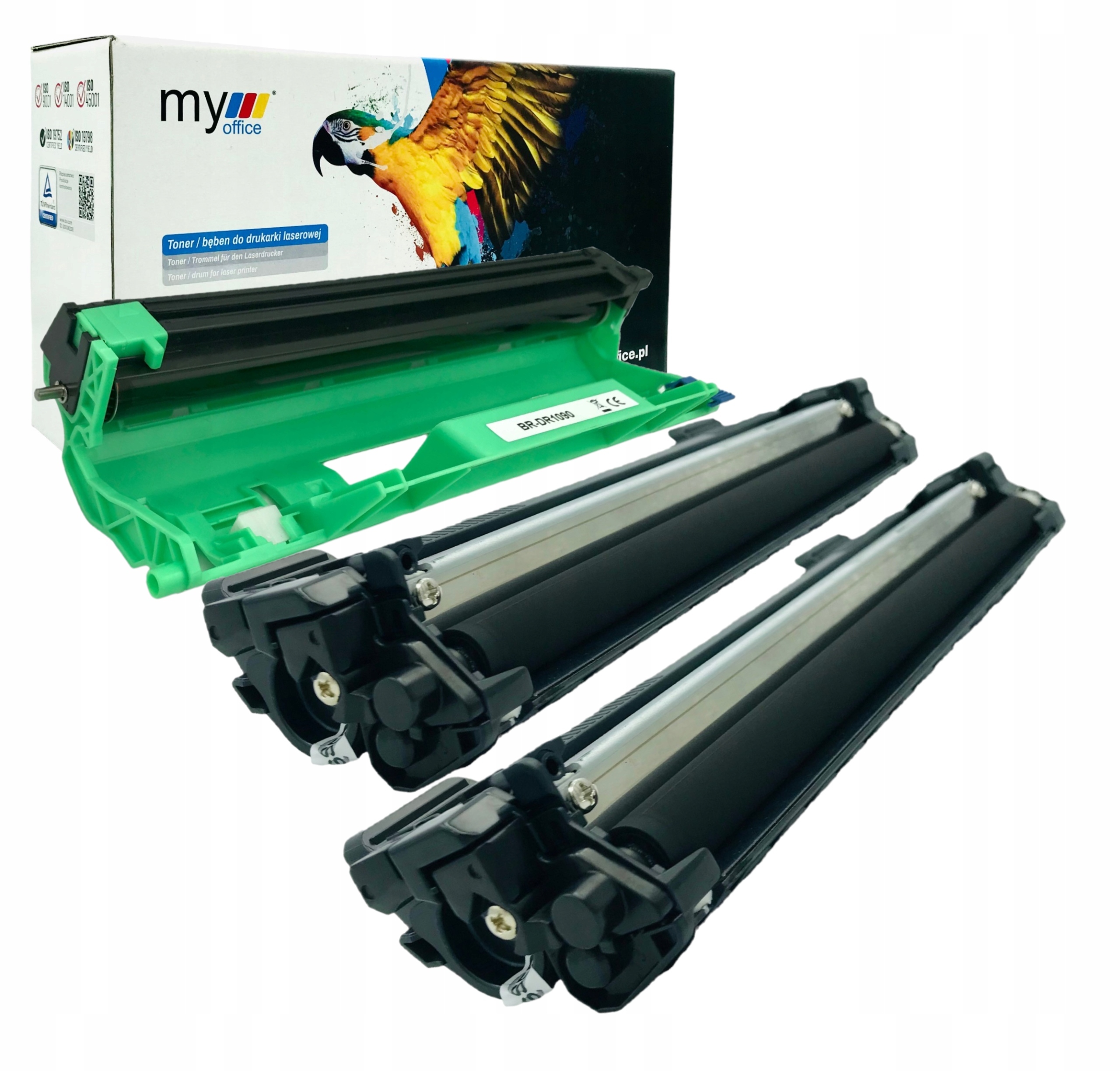 x2 Toner + Bęben do BROTHER DCP-1623WE HL-1223WE DCP-1622WE TN1090 DR1090