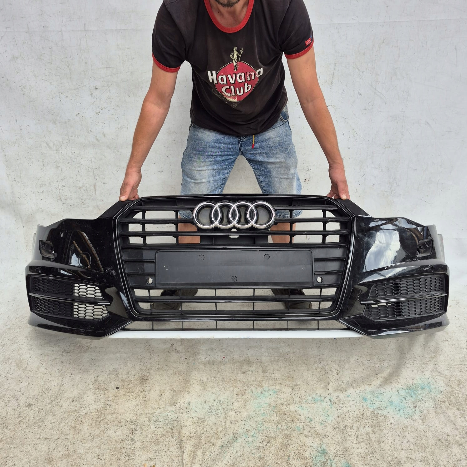 AUDI A6 C7 4G S-LINE LIFT 14-18 bumper front front SPR PDC 4G0807437AB