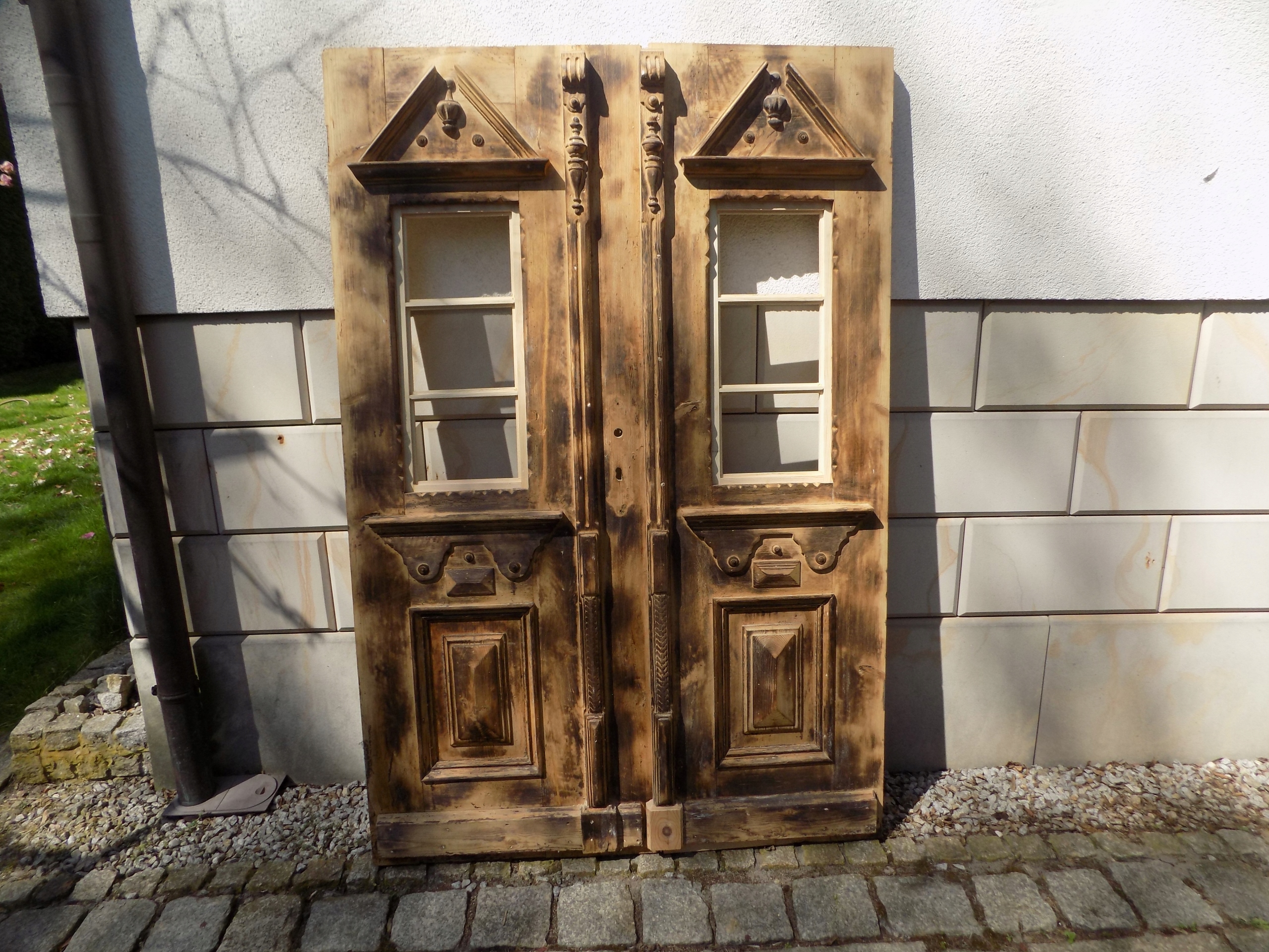 STARE DREWNIANE DRZWI DWUSKRZYDLOWE