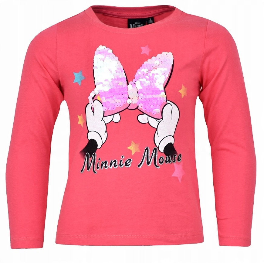 

bluzka t-shirt Myszka Minnie magiczne cekiny 98