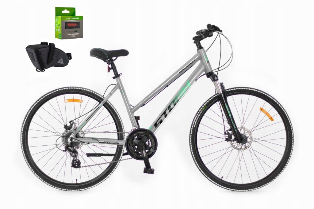 Rower 28 Storm Cross Aero 3.0 D Altus 3X8 2HT Disc 17" Srebrny-morski