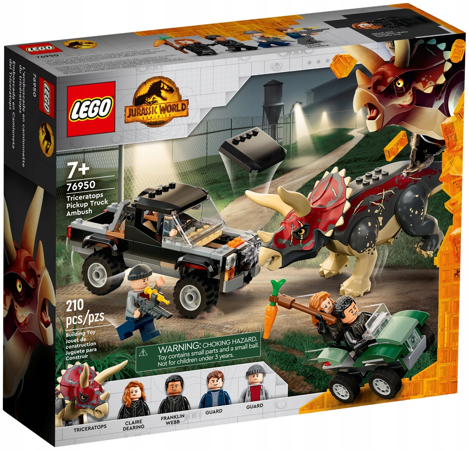 Lego Jurský svět 76950 Triceratops a s pick-upem