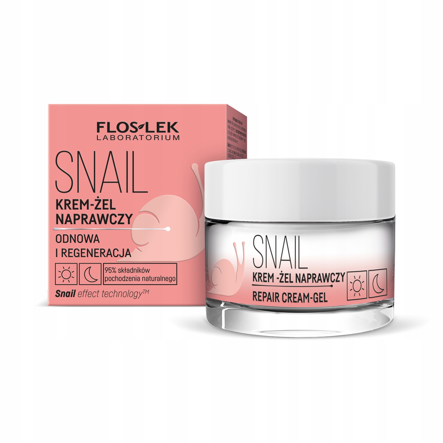 

Krem-żel naprawczy 95% filtrat śluzu ślimaka