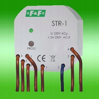 STR-1 Ovladač Rolet 2-TLAČÍTKOVÝ 2A 230V Ac