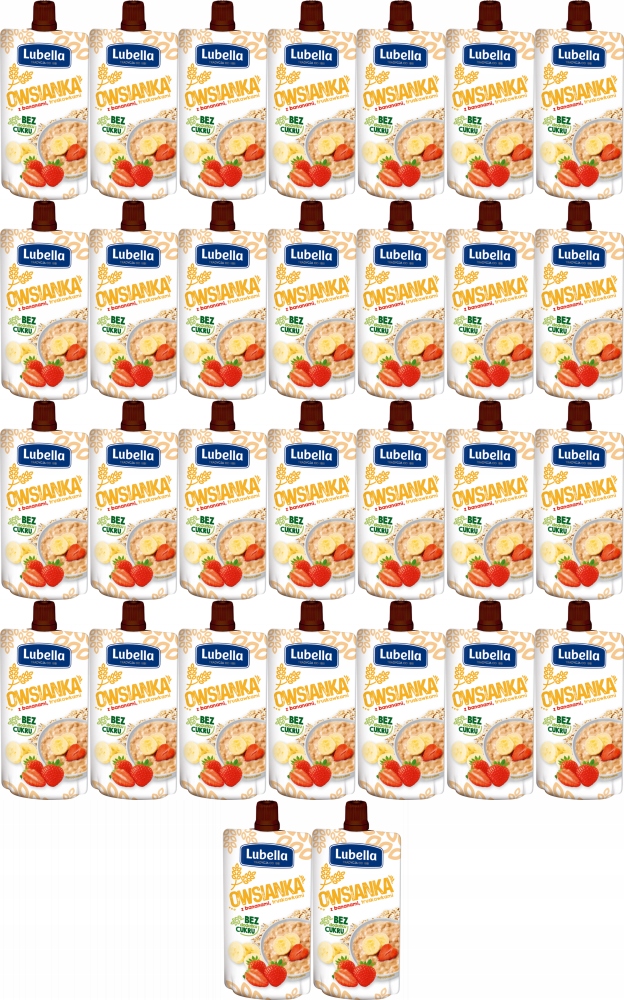 Lubella Owsianka z bananami truskawkami 100g x84