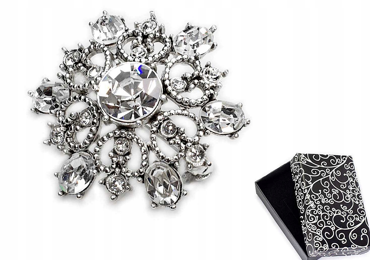 

Broszka Okrągła Patynowana Vintage Jablonex Modna