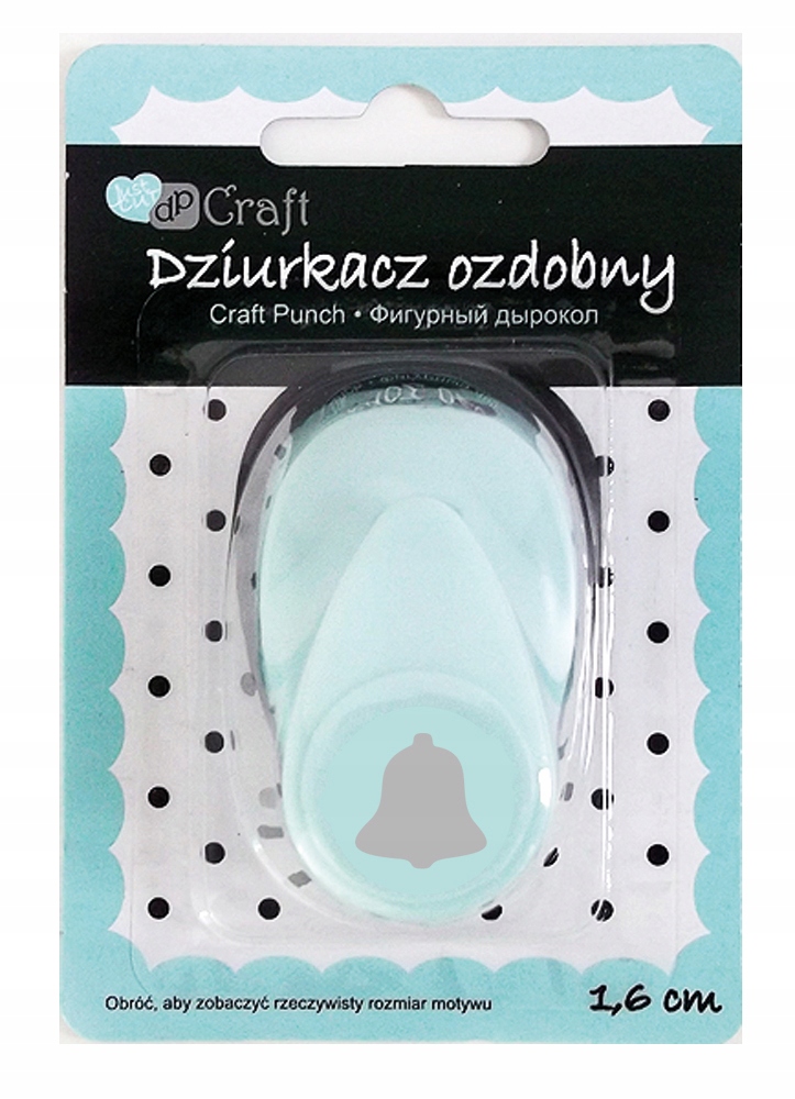 Dziurkacz ozdobny DZWONEK 1,6 cm DpCraft dzwon JCDZ-105-092 Dp Craft