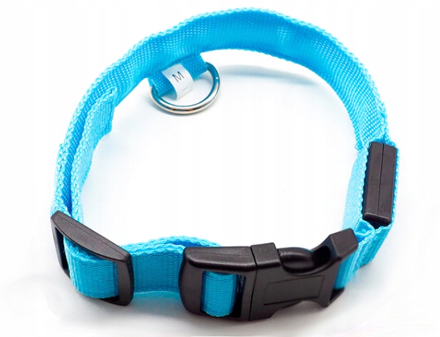 

Obroża Led r.L-52cm regulowana niebieska świecąca