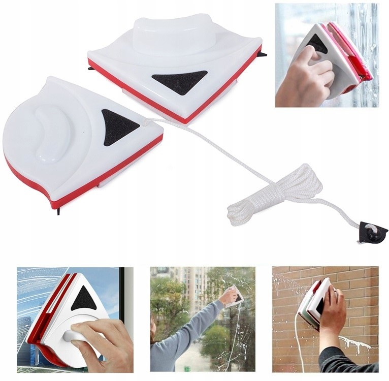 MYJKA DO MYCIA OKIEN SZYB DWUSTRONNA MAGNETYCZNA MAGNES CZYSZCZENIE OKNA Stan opakowania oryginalne