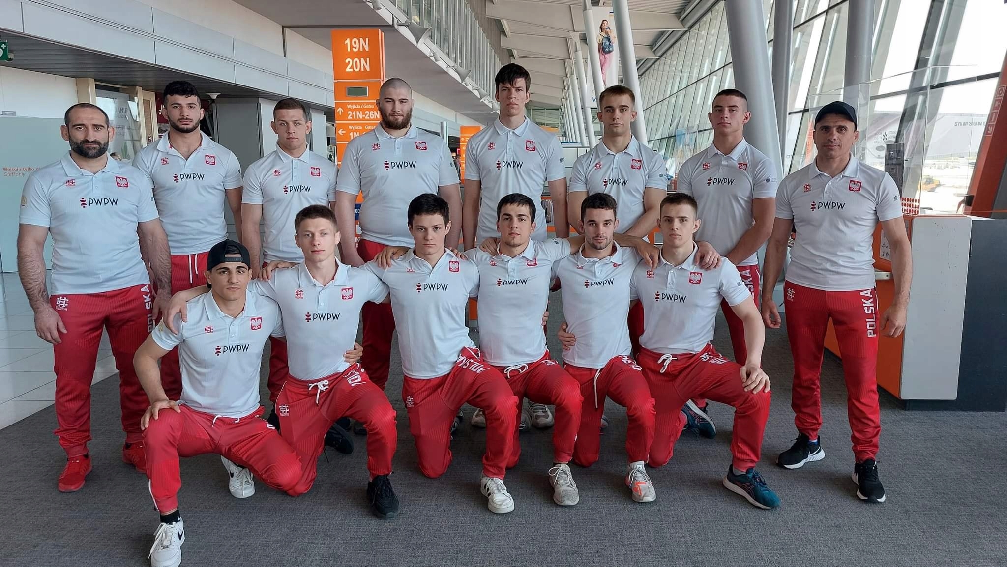 Trykot zapaśniczy dla dziecka Reprezentacja ZAPASY POLSKA 152 NIEBIESKI Kolekcja EXTREME HOBBY Sport