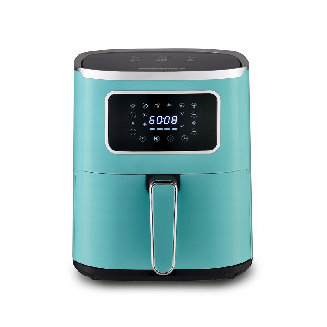 Beztuková fritéza Heinrich"s Hfr 8216 Zelená Air Fryer veľká 5 l
