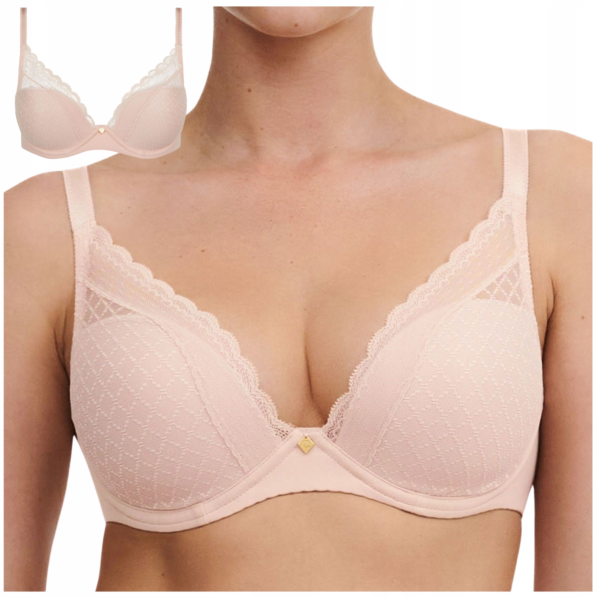 Podprsenka vyztužená krajková podprsenka Chantelle Norah Chic 70F