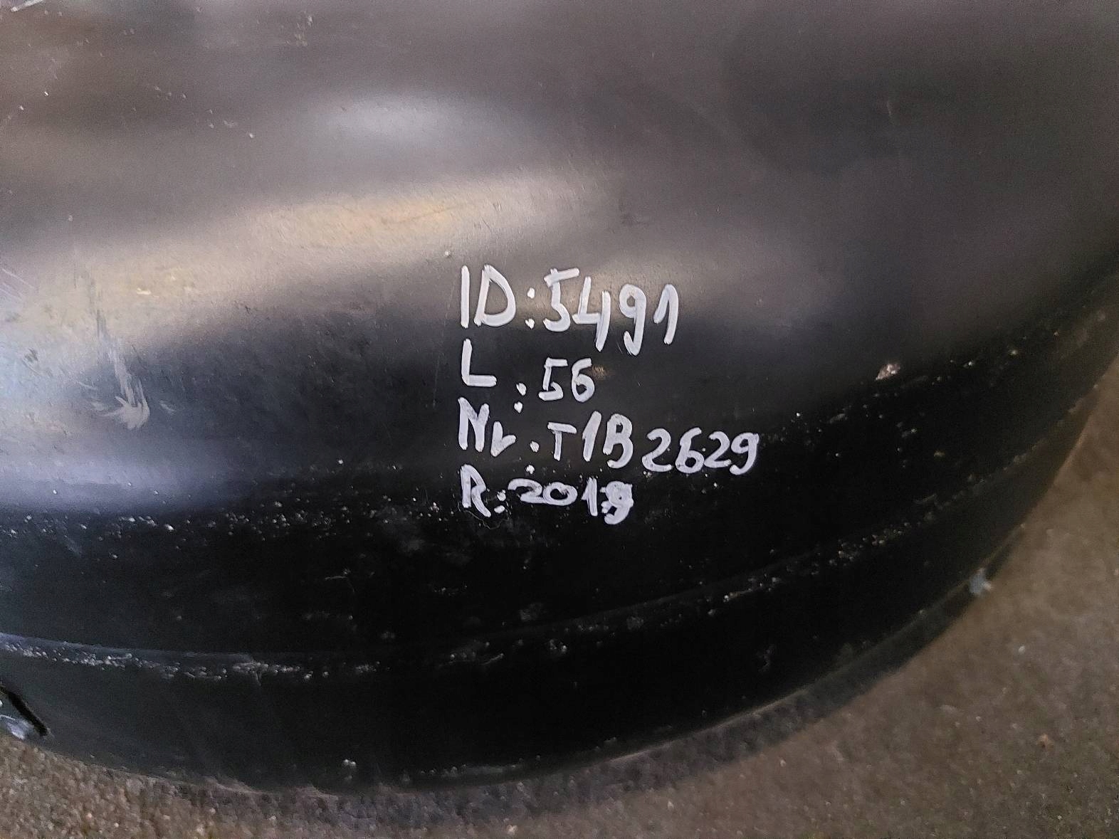 BUTLA GAZOWA ZBIORNIK LPG 56L 2029R ZAWÓR + PAPIER Numer katalogowy części 56L 2029R