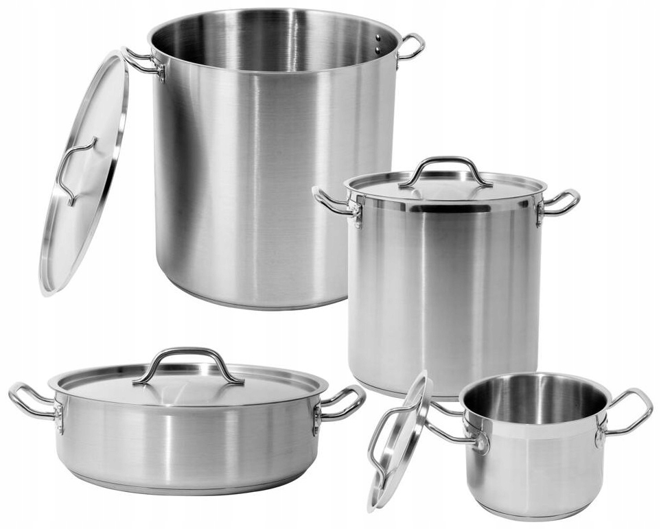 Garnek Gastronomiczny Stalowy 22,4L 36x22cm Pokrywka Indukcja Yato YG-00026