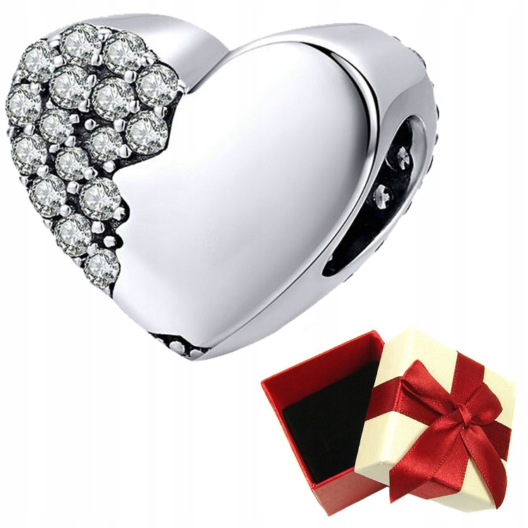 

Charms srebro 925 Serce koralik zawieszka