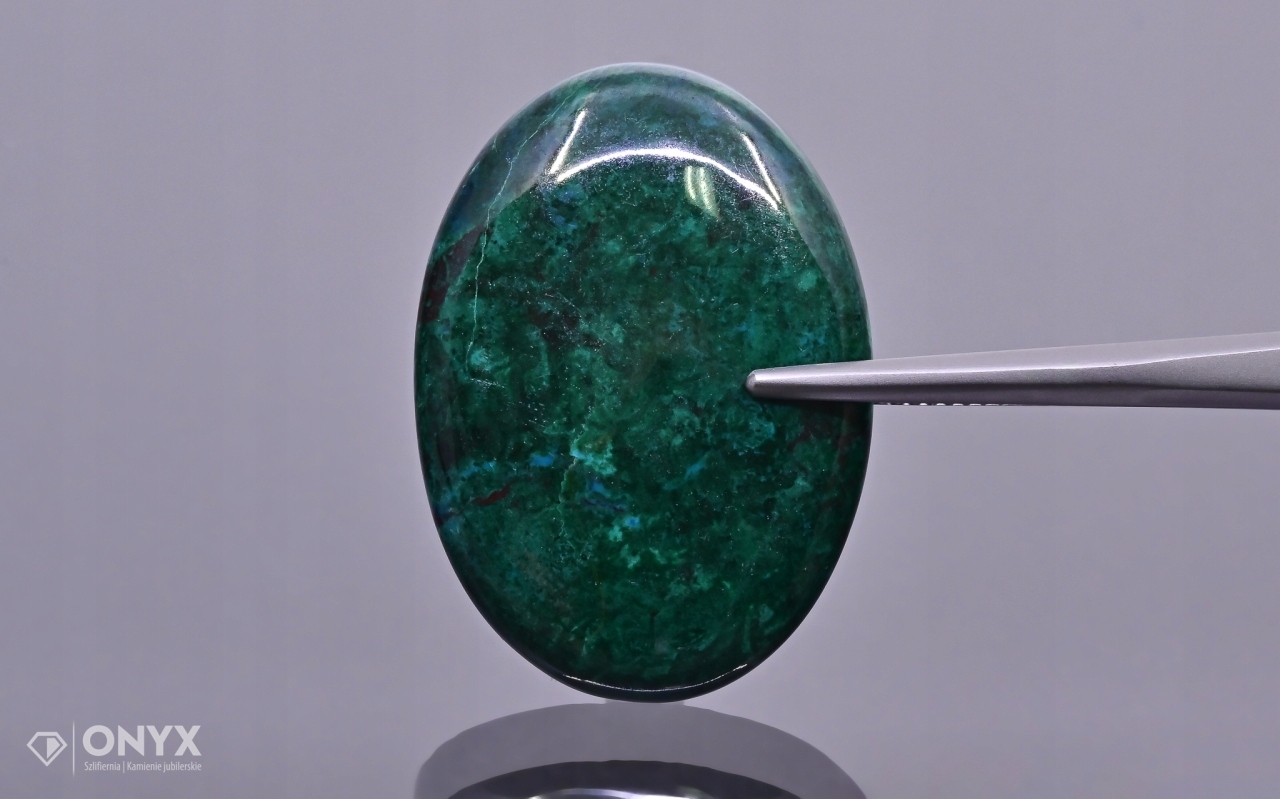 Chryzokola kabošon ovál 32x23 mm