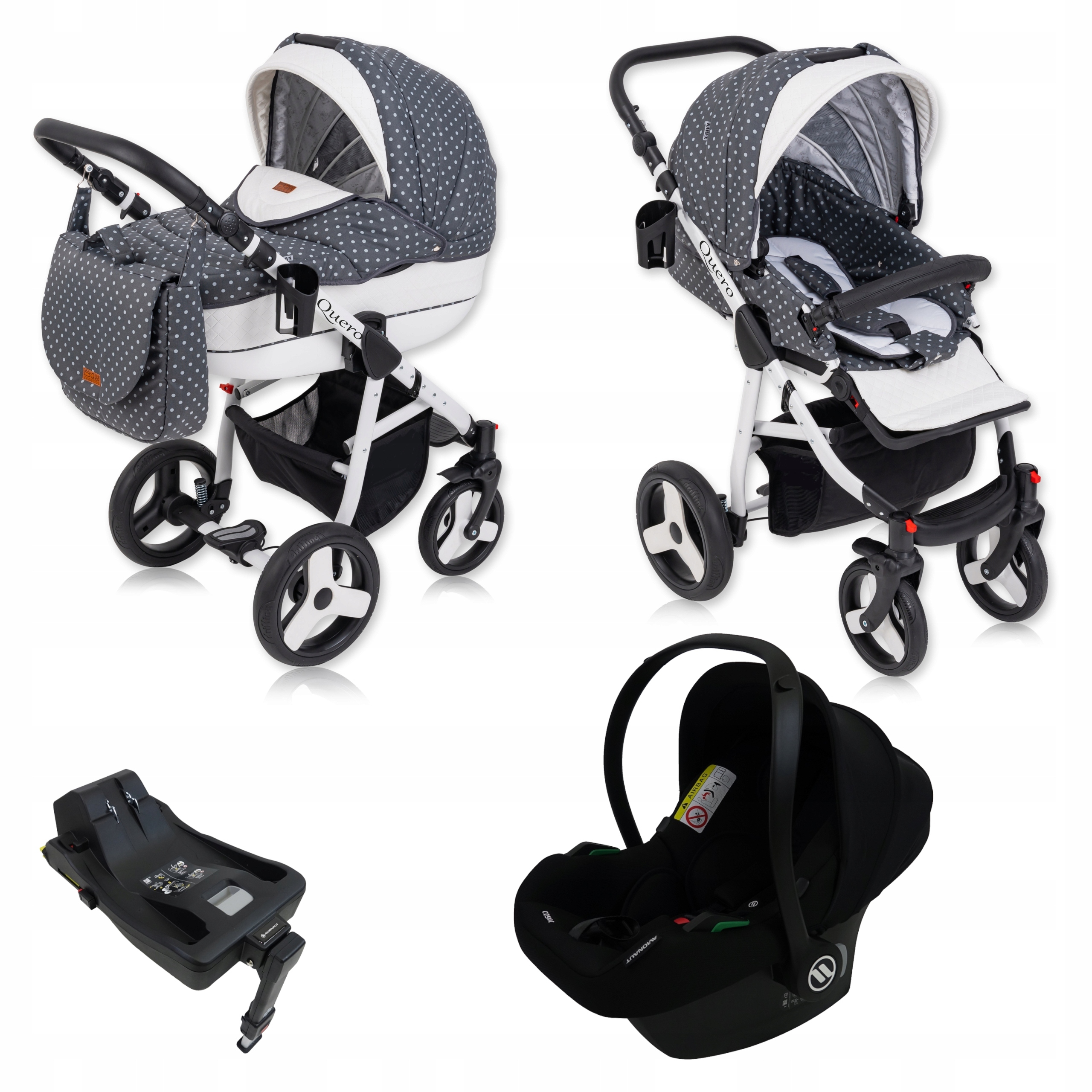 Quero Alu Eco Wózek Dziecięcy 4W1+ISOFIX13KG Karex