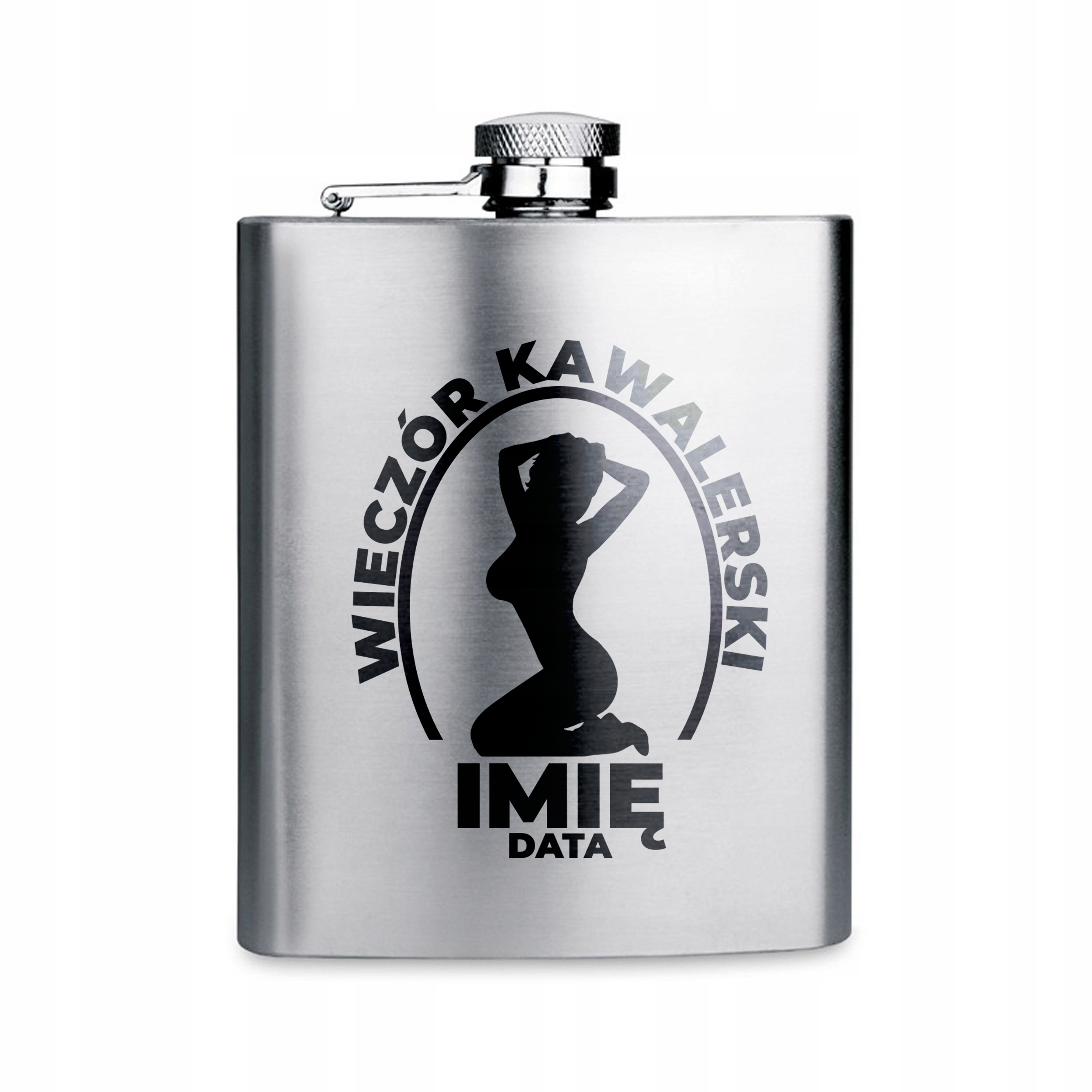 

Piersiówka Stalowa 210 Wieczór Kawalerski Imię Wz