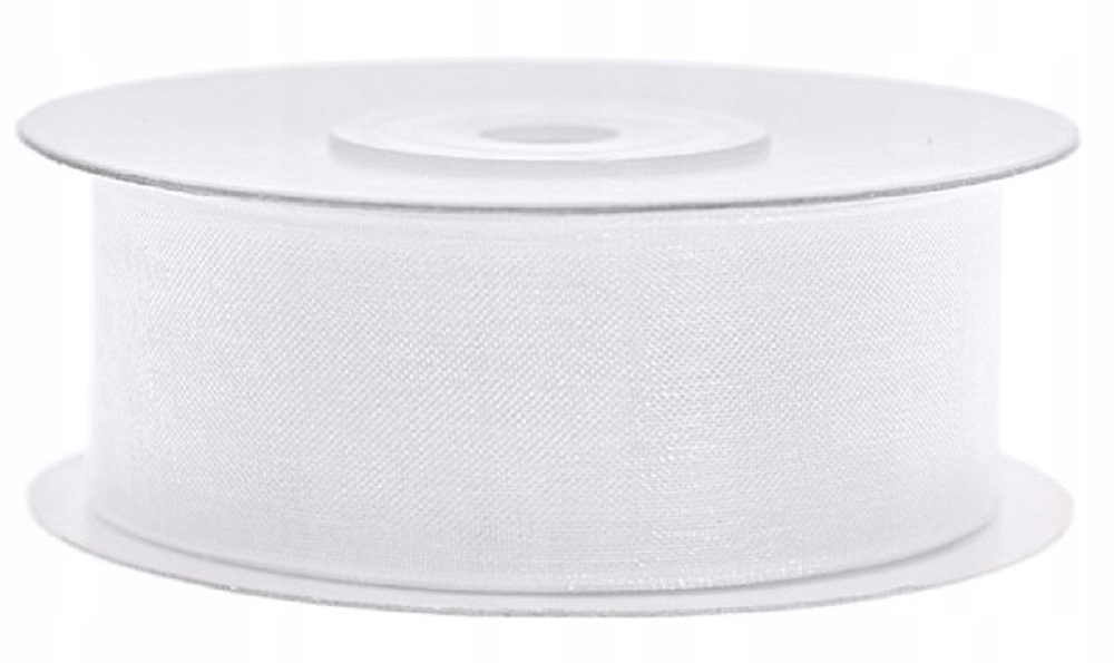 

Tasiemka Wstążka Organza Szyfonowa 25MM-22MB Biała