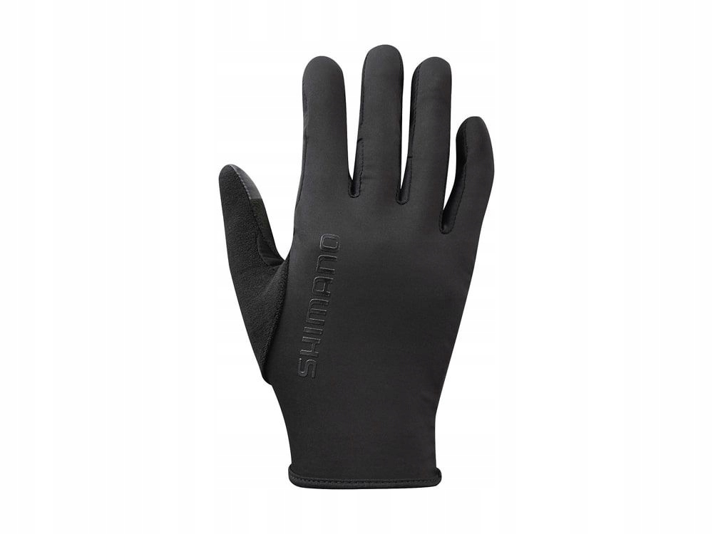 Cyklistické Rukavice Shimano Windbreak Race Velikost XL Černé Teplé