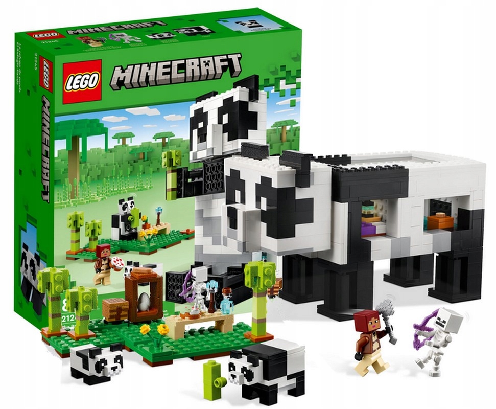 LEGO Minecraft 21245 Rezerwat pandy, MINECRAFT DLA DZIECI Płeć chłopcy dziewczynki