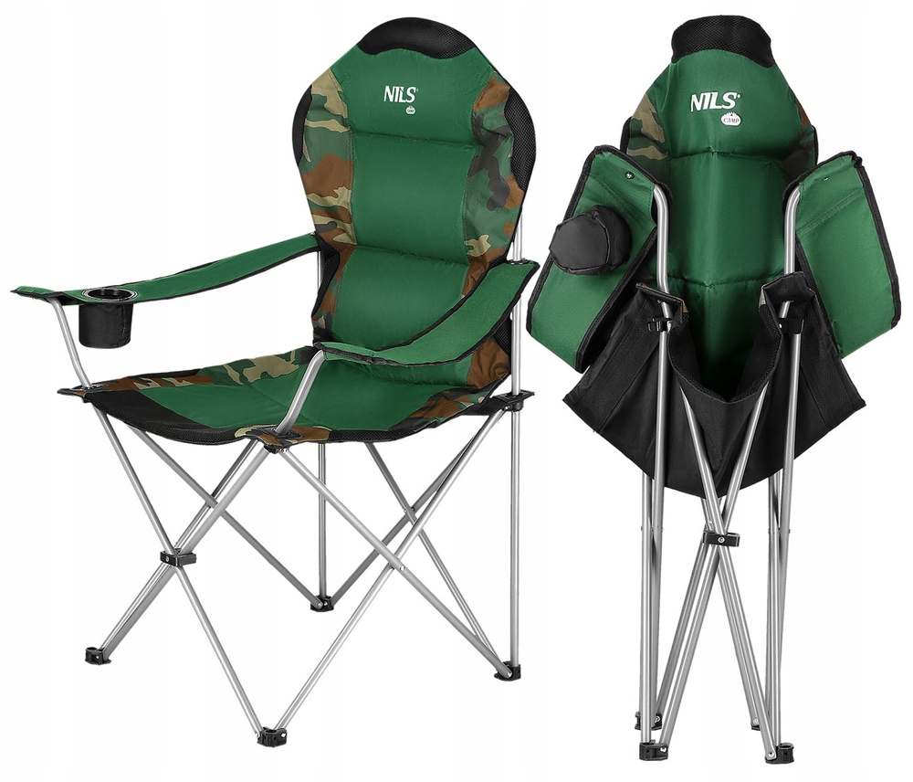 Krzesło Wędkarskie Rybackie Składane Turystyczne Kempingowe Na Ryby Nils