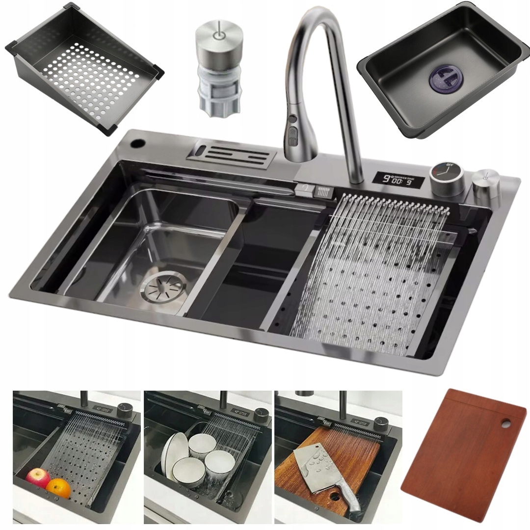 Kuchyňský Dřez Jednokomorový Dřez Baterie, Prkénko A Příslušenství