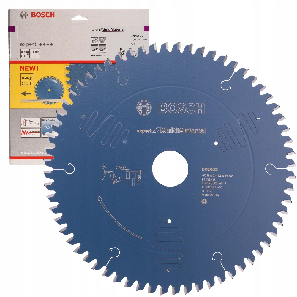 

Piła Tarcza Pilarska Multi Material 216mm 64 Bosch