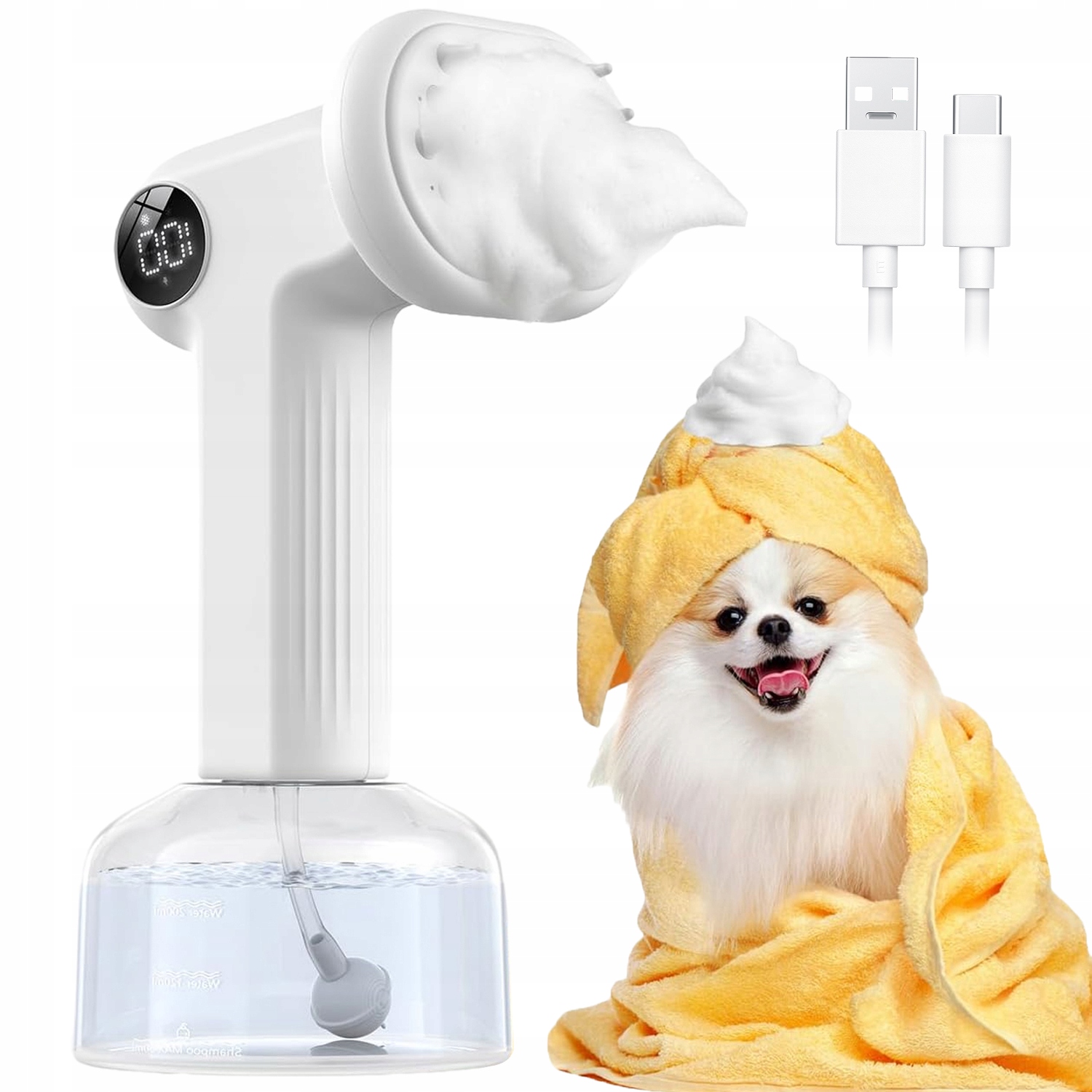 Kartáč Na Mytí Kočičího Psa Silikonová Myčka Dávkovač Na Mýdlo Tekutina Šampon