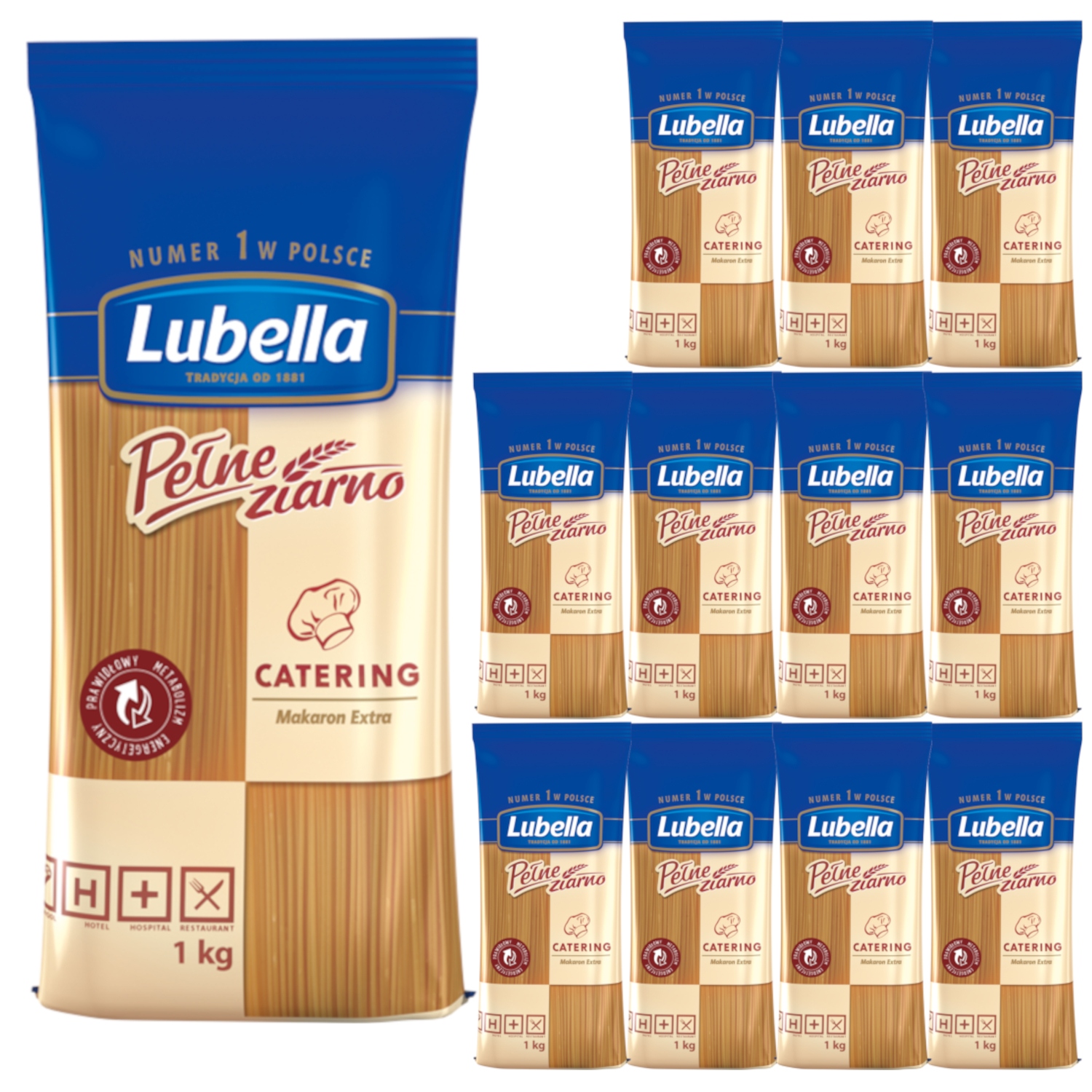 Lubella Catering Makaron Spaghetti 12x1kg