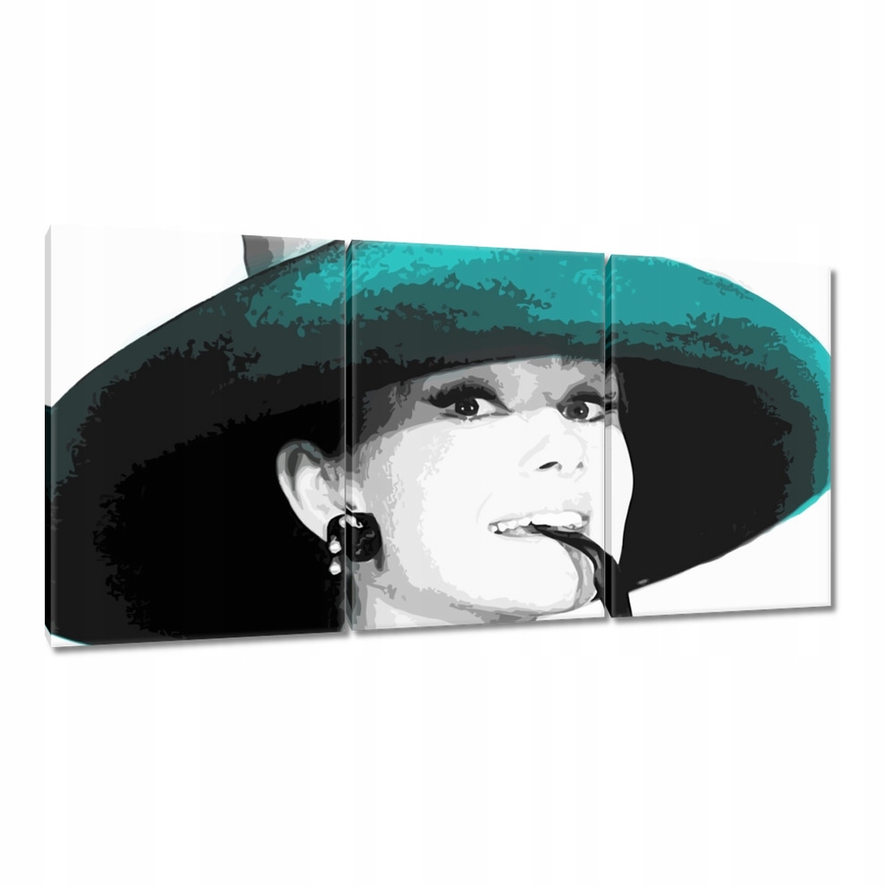 

Obrazy 120x60 Audrey Hepburn Kapelusz