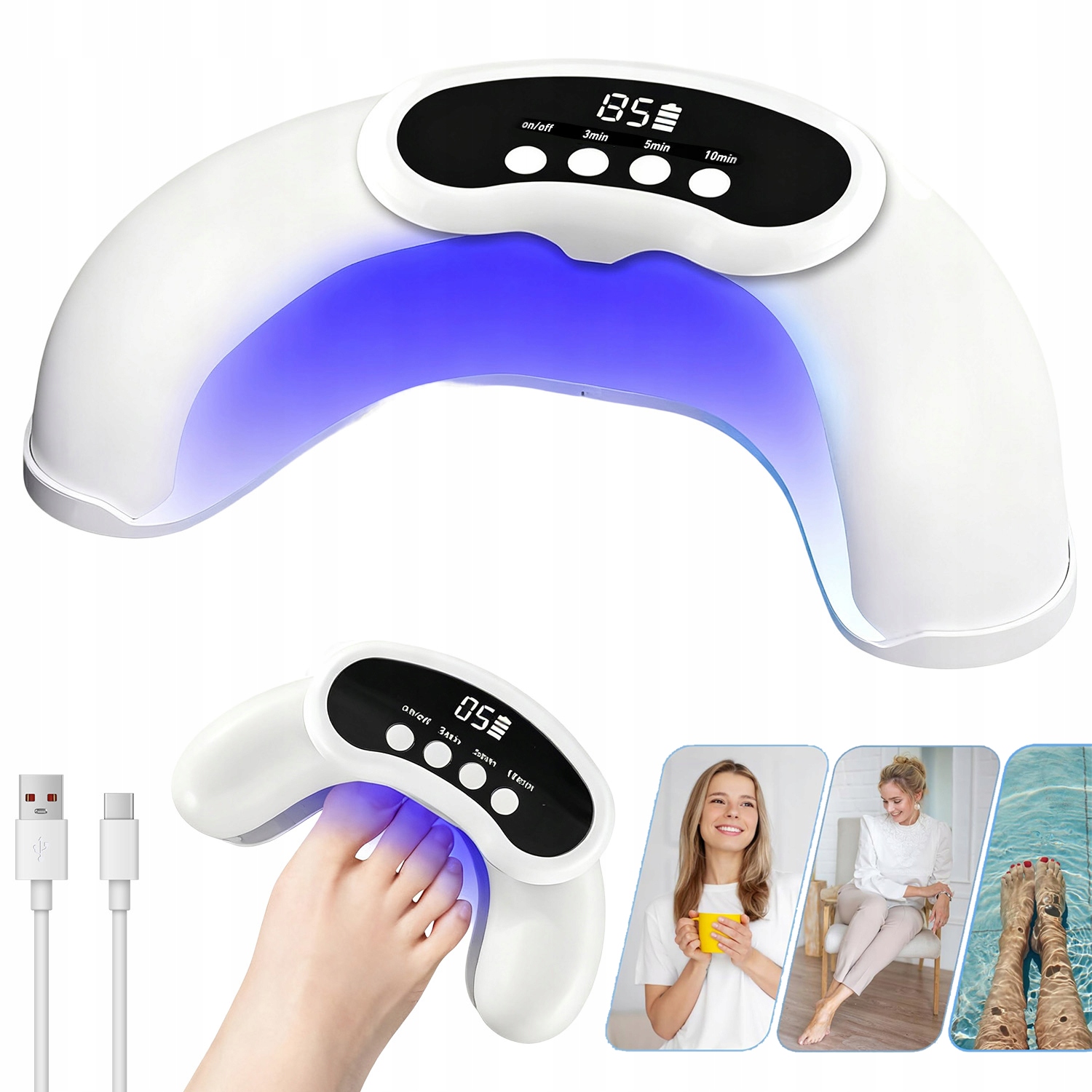 Laserové Led Zařízení Na Nehty Pro Léčbu Mykózy, Bezbolestné, Efektivní